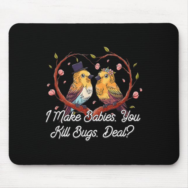 I Make Babies Funny Bride Humour Future Wife Weddi Mouse Mat (Front)