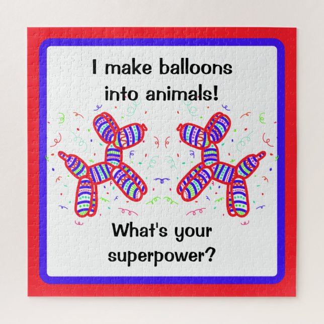 I Make Balloons into Animals Twister Jigsaw Puzzle (Vertical)