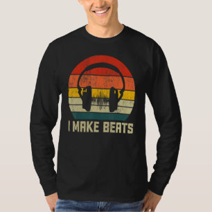 I Make Beats Dad Music Producer Beat Maker Mens T-Shirt
