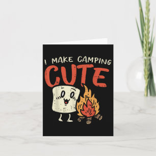 I Make Camping Cute Marshmallow Campfire Camper Ki Card