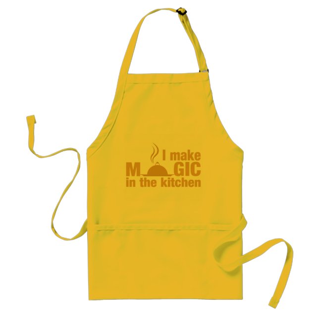 I Make Magic apron - choose style, colour (Front)