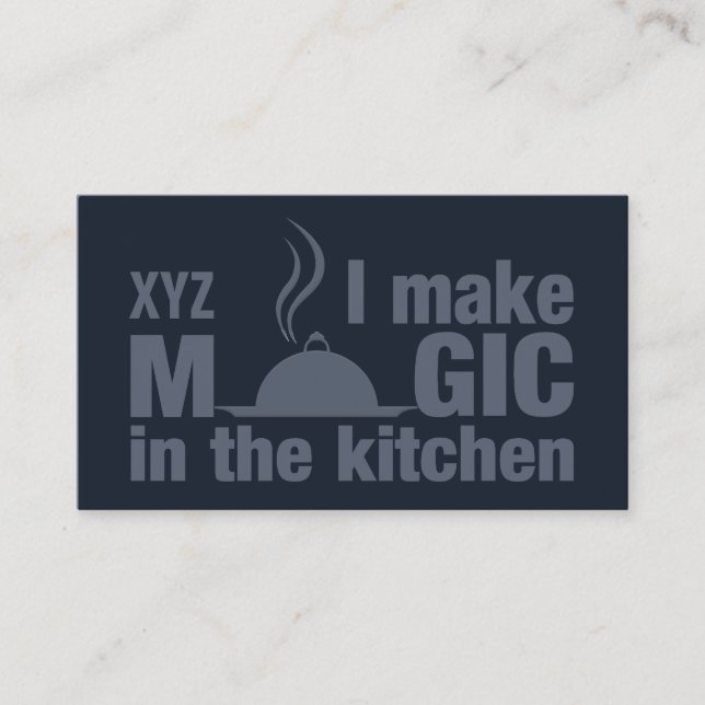 I Make Magic custom business cards (Front)