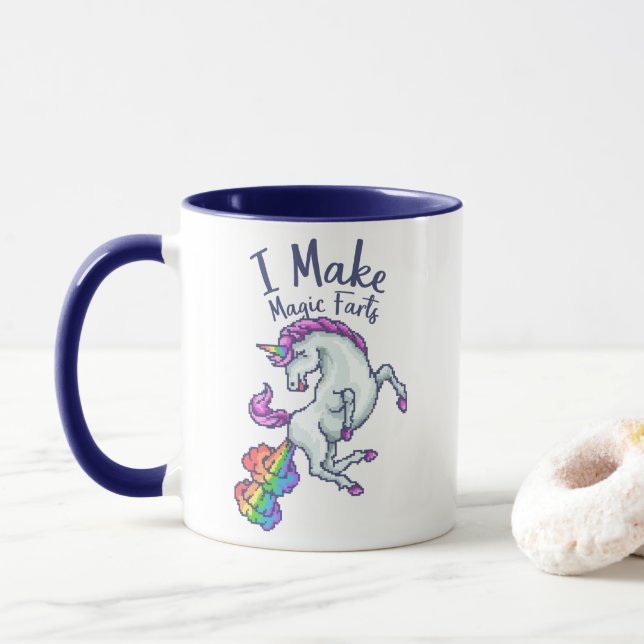 I Make Magic Farts Rainbow Unicorn Mug (With Donut)