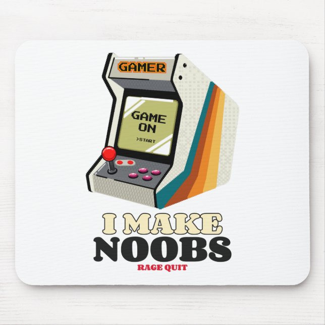 I Make Noobs Rage Quit Mouse Mat (Front)