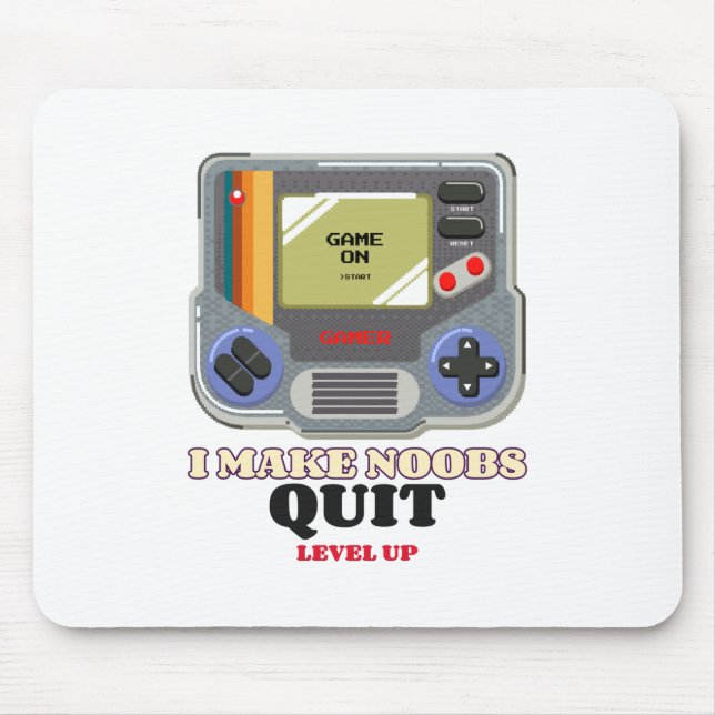 I Make Noobs Rage Quit Mouse Mat (Front)