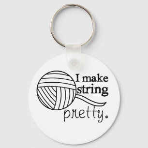 I Make String Pretty • Crafts Yarn Key Ring