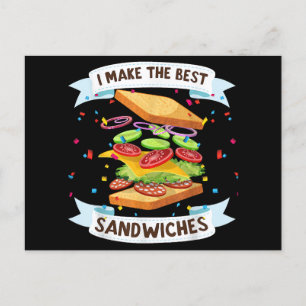 I Make The Best Sandwiches Dress for Food Lovers - Holiday Postcard