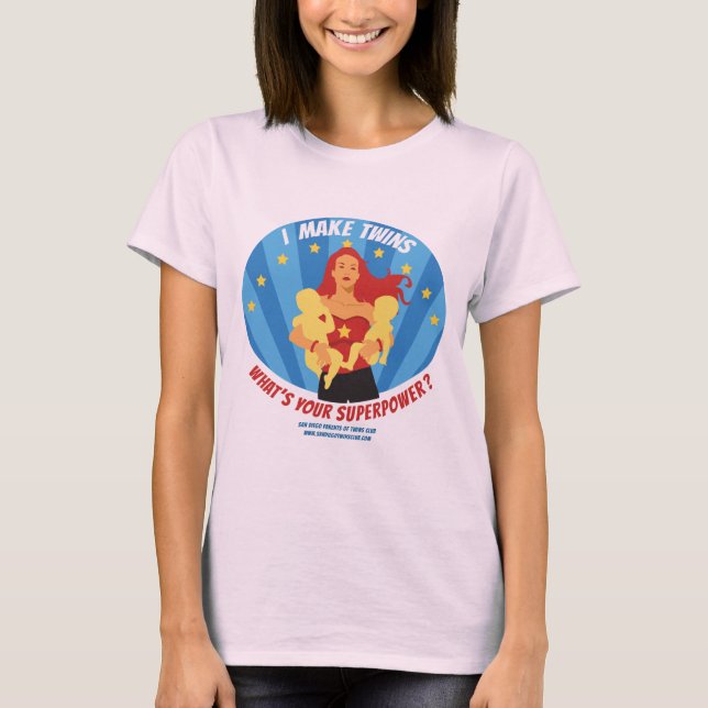 I Make Twins Maternity shirt (Front)