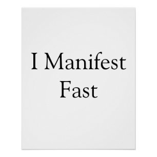 I manifest fast spiritual manifestation inspiratio poster