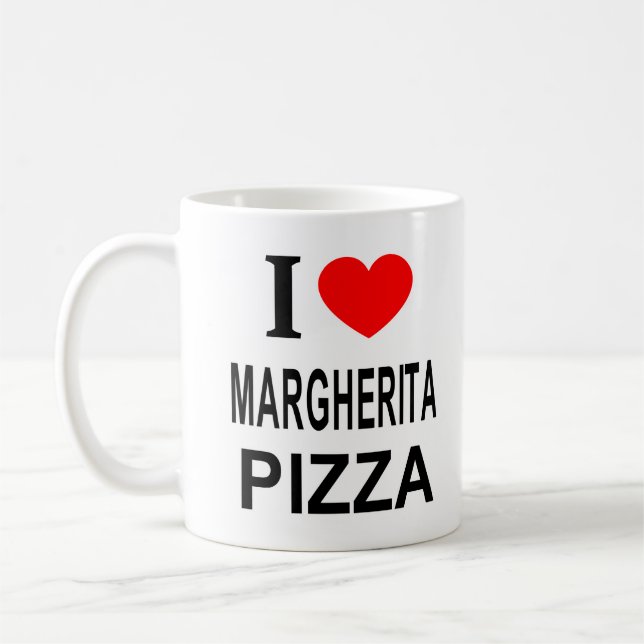 I ❤️ MARGHERITA PIZZA I LOVE MARGHERITA PIZZA I HE COFFEE MUG (Left)