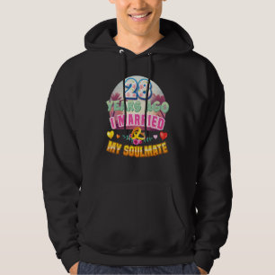 I Married My Soulmate 28 Years Ago 28th Wedding An Hoodie