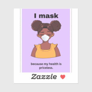 I mask because my health is priceless vinyl