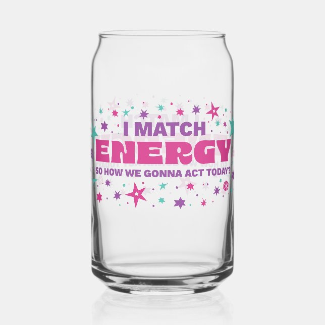 I Match Energy Can Glass (Front)