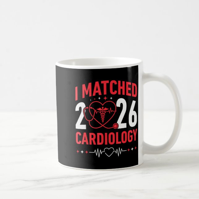 I Matched Cardiology Match Day 2026 Residency Resi Coffee Mug (Right)