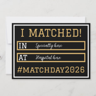 I Matched Match Day Announcement