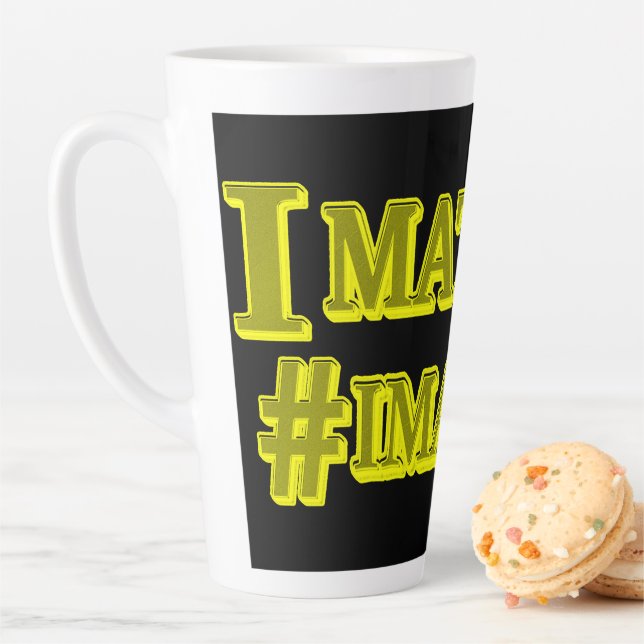  "I MATTER!" Cute Expression Design. Buy Now Latte Mug (In Situ)