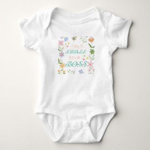 i may be small but i am the boss  baby bodysuit