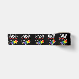 I May Be Straight But I Dont Hate Gay Pride Flag L Satin Ribbon