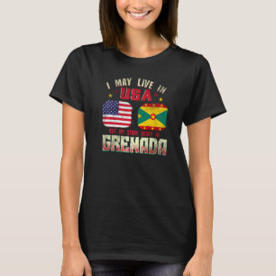I May Live In The Usa But My Story Began In Grenad T-Shirt