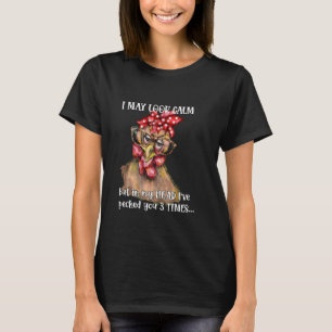 I May Look Calm But I've Pecked You 3 Times Sassy T-Shirt