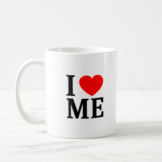 I ❤️ ME I LOVE ME I HEART ME  MUG (Left)