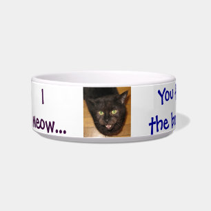 I meow...You fill the bowl... Bowl