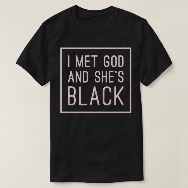 I Met God And Sheu2019s Black Pullover  (Design Front)