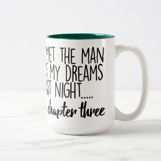 I Met the Man of My Dreams Last Night... Two-Tone Coffee Mug