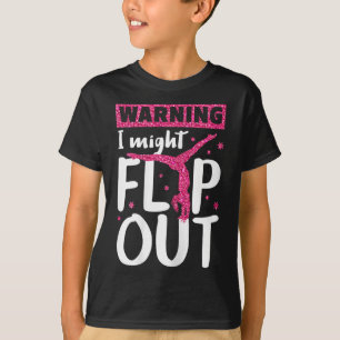 I Might Flip Out Funny Gymnast T Shirt Cheerleadin