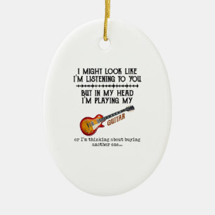 I Might Look Like Im Listening to You But in My Ceramic Tree Decoration