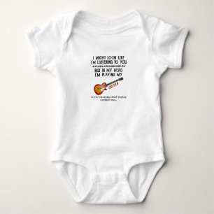 I Might Look Like Im Listening to You But in My He Baby Bodysuit