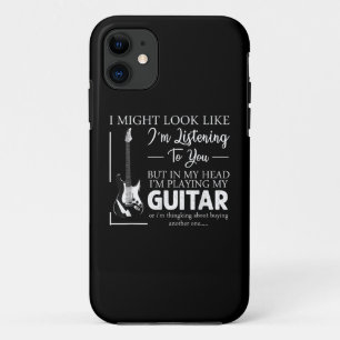 I Might Look Like Im Listening to You Music Guitar iPhone 11 Case