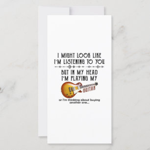 I Might Look Like I'm Listening To You Thank You Card