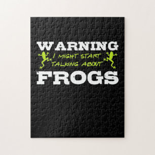 I Might Start Talking About Frogs Jigsaw Puzzle