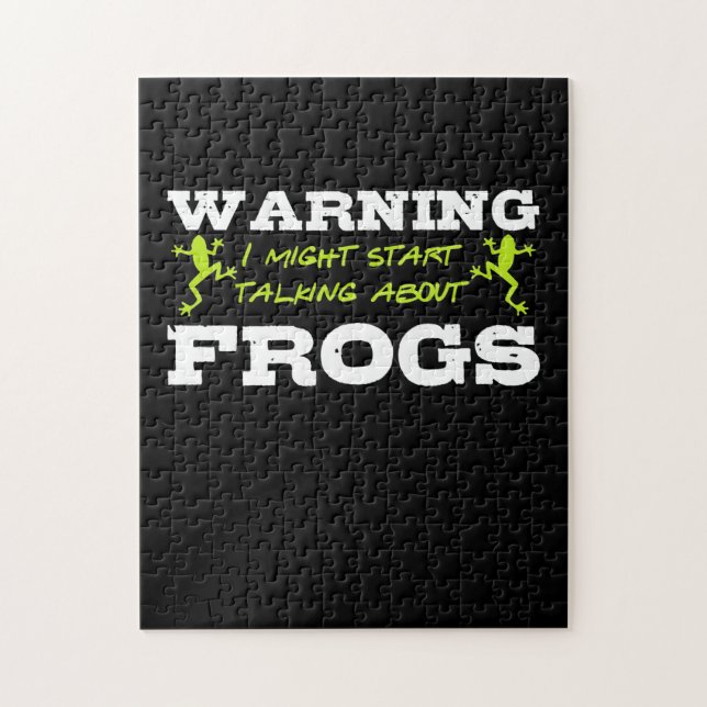 I Might Start Talking About Frogs Jigsaw Puzzle (Vertical)