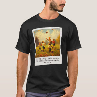 I Miss Being A Kid Boys Football Vintage For Dad N T-Shirt