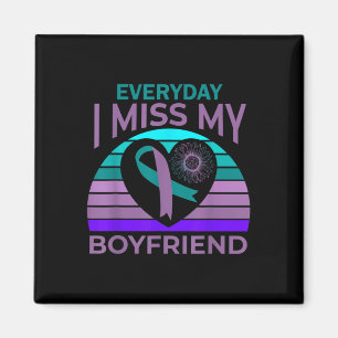 I Miss My Boyfriend Heart Suicide Awareness Girlfr Magnet