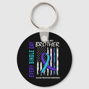 I Miss My Brother Suicide Awareness Prevention Ame Key Ring
