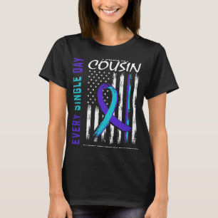 I Miss My Cousin Suicide Awareness Prevention Amer T-Shirt