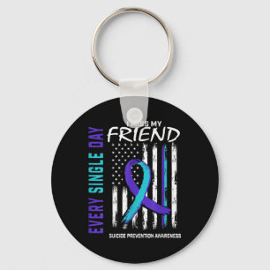 I Miss My Friend Suicide Awareness Prevention Amer Key Ring