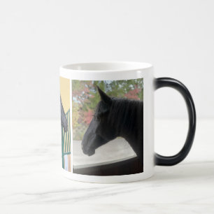 "I miss my horse" Personalised Mug with pictures