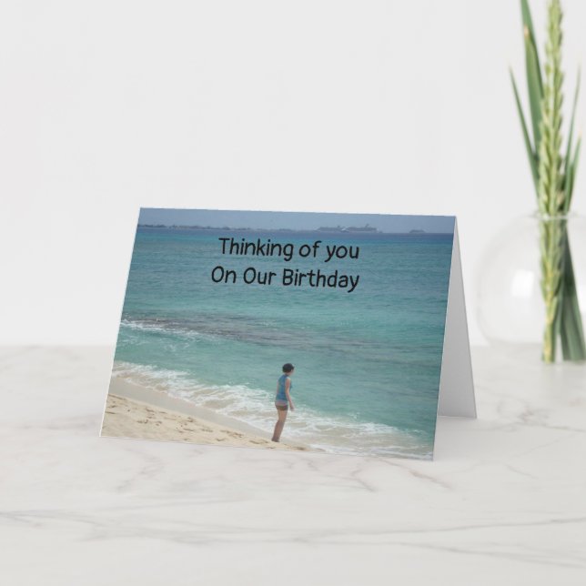 I MISS MY TWIN ON OUR BIRTHDAY CARD (Front)