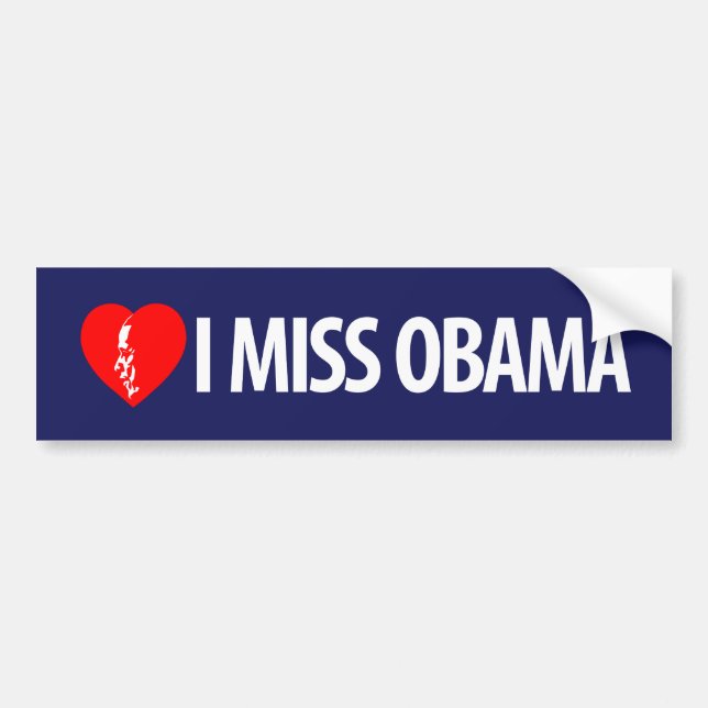 I Miss Obama Bumper Sticker (Front)