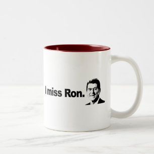 I MISS RON 2 Two-Tone COFFEE MUG
