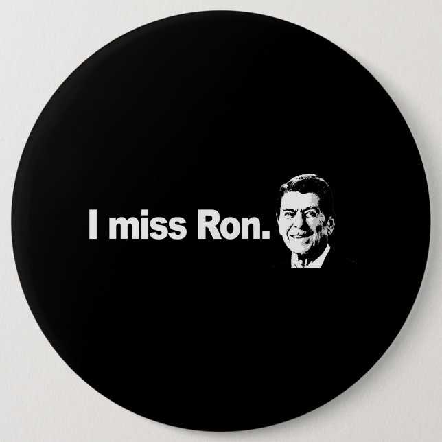 I MISS RON Bumpersticker 6 Cm Round Badge (Front)