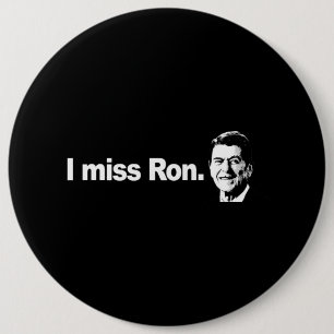 I MISS RON Bumpersticker 6 Cm Round Badge