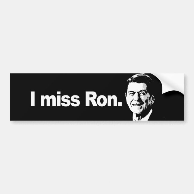 I MISS RON Bumpersticker Bumper Sticker (Front)