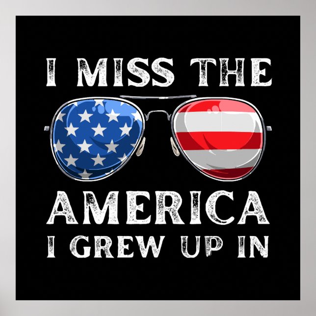 i miss the America i grew up in Poster (Front)