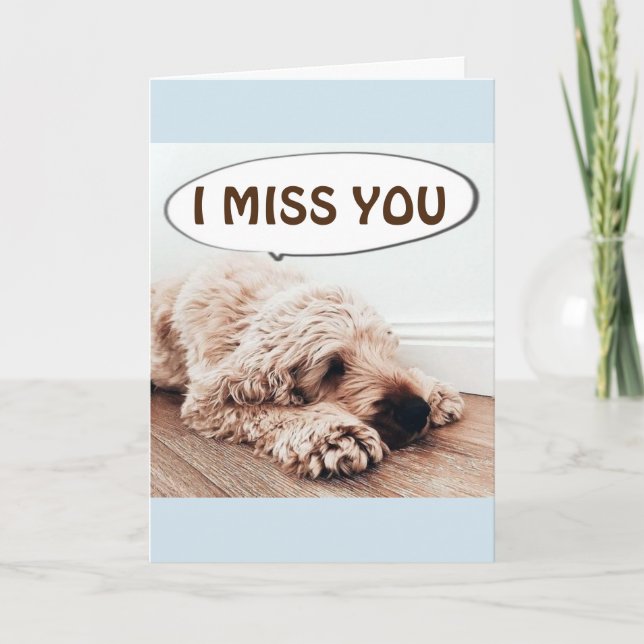 ****I MISS YOU**** AND SHARING WITH YOU CARD (Front)