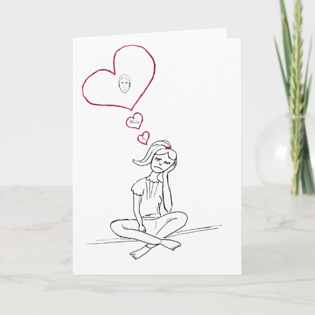 I miss you card (Front)